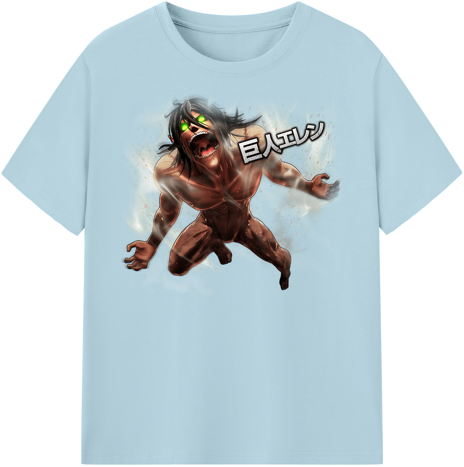 （画像用） 進撃の巨人 Attack on Titan 綿100％半袖Tシャツ（フロントプリント）